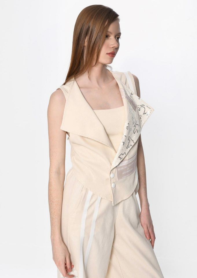 Γυναικείο Σύνολο Δύο Κομματιών σε Μπεζ Απόχρωση