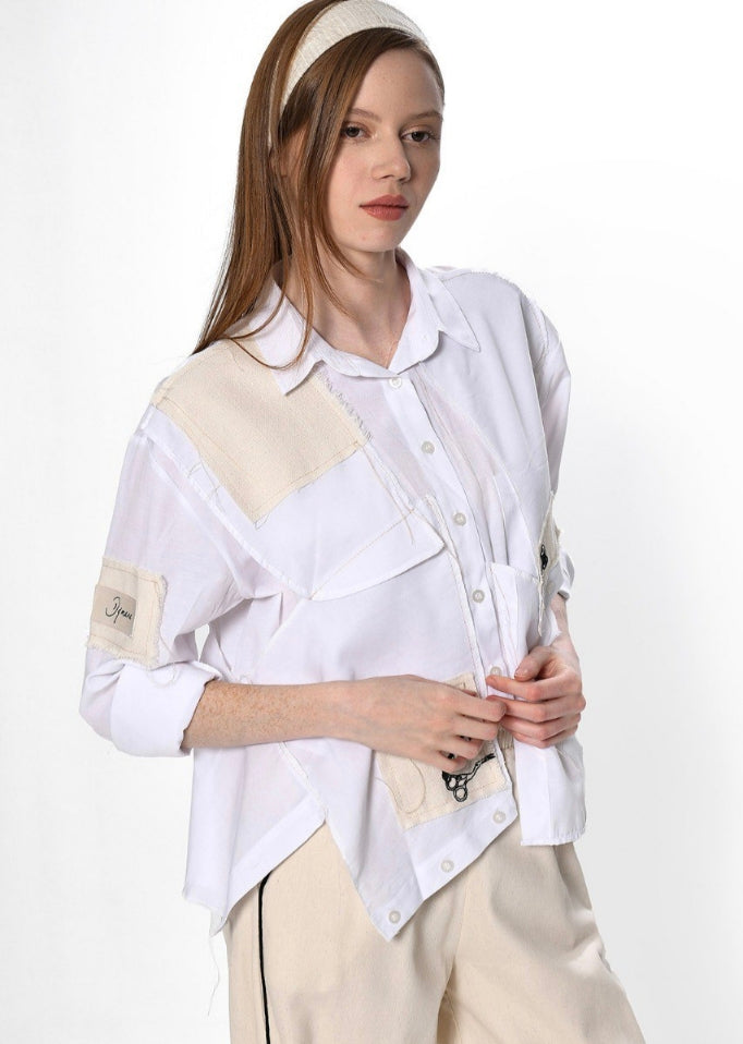 Βαμβακερό Πουκάμισο με Διακοσμητικές Λεπτομέρειες