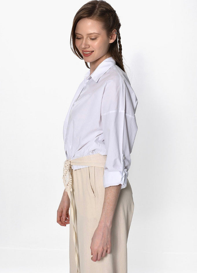 Βαμβακερό Λευκό Πουκάμισο