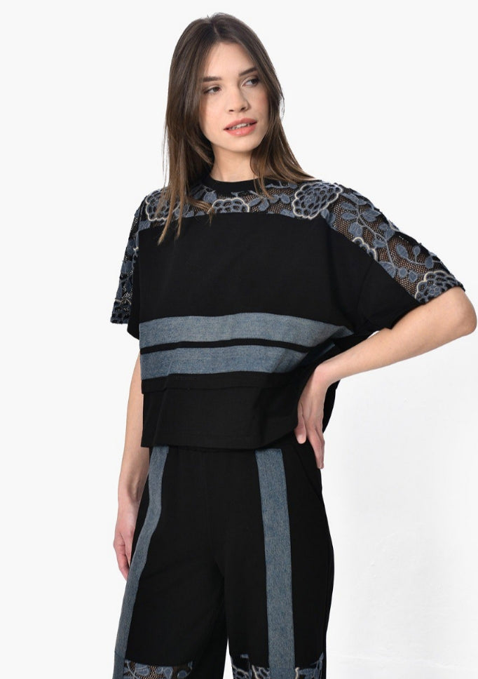 Γυναικείο Σετ με Δαντελένιες Λεπτομέρειες