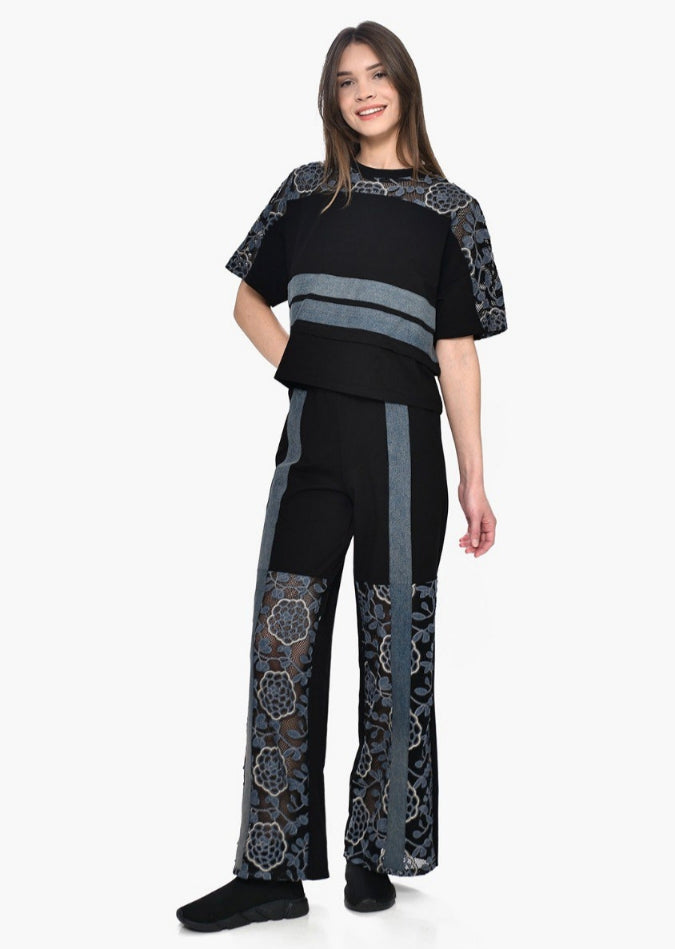 Γυναικείο Σετ με Δαντελένιες Λεπτομέρειες