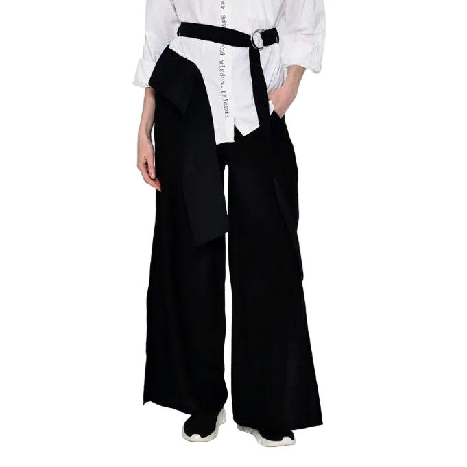 Μαύρη Παντελόνα με Σκίσιμο