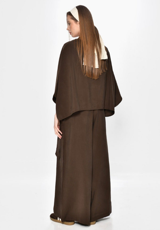 Παντελόνα Palazzo με Ενσωματωμένη Ζώνη