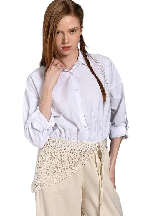 Βαμβακερό Λευκό Πουκάμισο