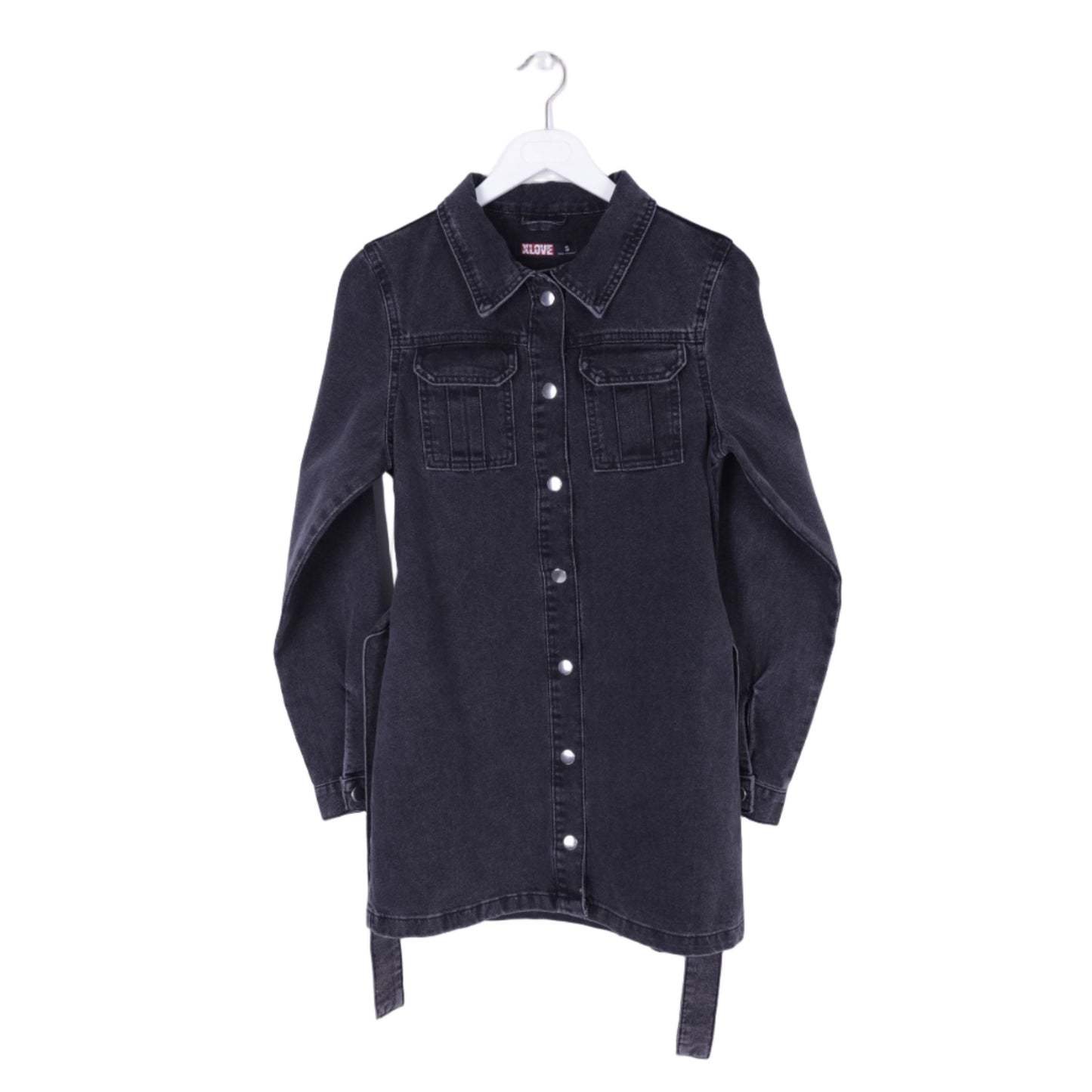 Τζίν φόρεμα – Ανθρακί